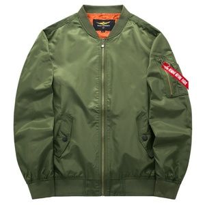 *NEW* 2019 Army Green Military Pilot Bomber Jacket